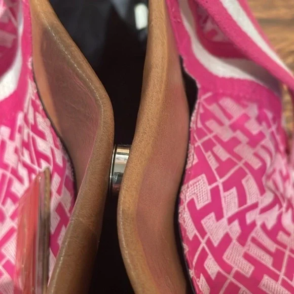 Tommy Hilfiger Pink and Brown Shoulder Bag - Picture 9 of 10